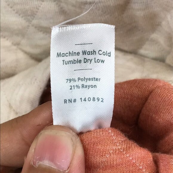 MARINE LAYER Quilted Colorblock Half-Zip Pullover Sweatshirt L - Picture 7 of 9